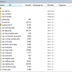 Wordpress-bestanden in WinSCP